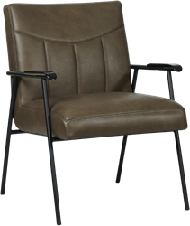 Leren fauteuil Beam - Granada Ash (grijs/bruin)