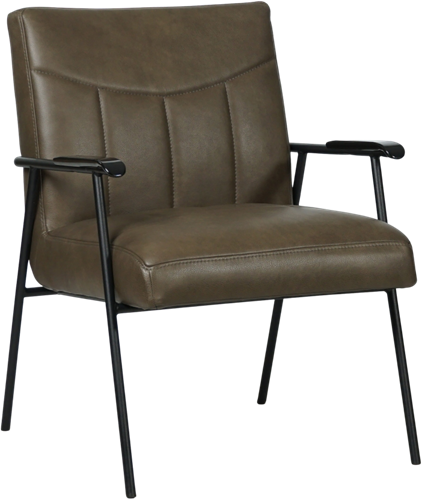 Leren fauteuil Beam - Granada Ash (grijs/bruin)