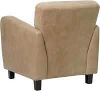 Leren fauteuil Believe - Kenia Leer Taupe - Hout zwart-3
