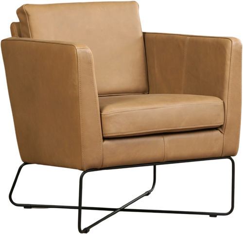Leren design fauteuil Crossover - Rancho Leer Clay