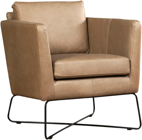 Leren design fauteuil Crossover - Rancho Leer Stone