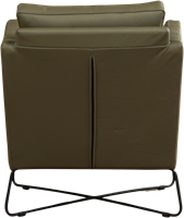 Leren design fauteuil Crossover - Toledo leer Olive-3