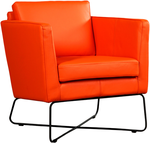 Leren design fauteuil Crossover - Toledo Leer Orange