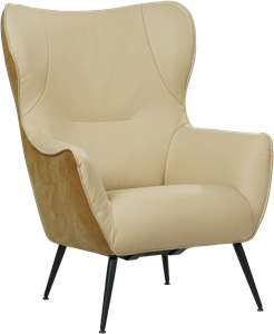 leren moderne oorfauteuil Flair - ( leer)