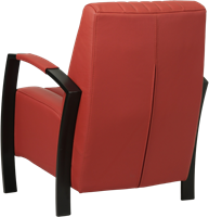 Leren industriële fauteuil Glamour - Toledo Leer Siegelstein - Frame zwart-3