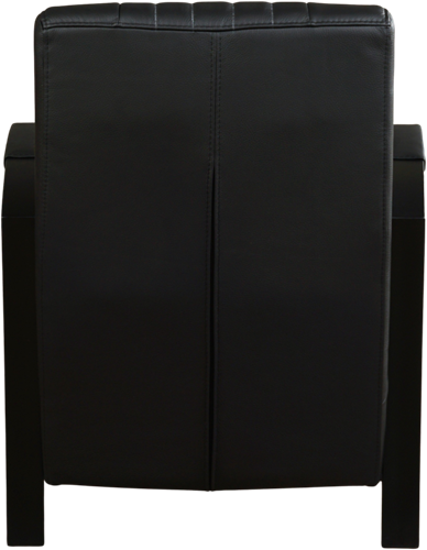 Leren industriële fauteuil Glamour - Toledo Leer Nero - Frame zwart-3