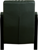 Leren industriële fauteuil Glamour - Toledo Leer Verde - Frame zwart-3