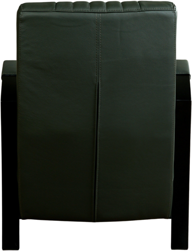 Leren industriële fauteuil Glamour - Toledo Leer Verde - Frame zwart-3