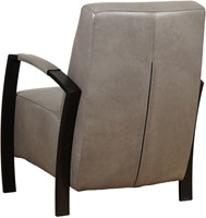 Leren industriële fauteuil Glory - Granada leer Steel - Frame zwart-3