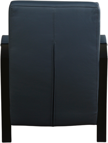 Leren industriële fauteuil Glory - Toledo Leer Marine - Frame zwart-3