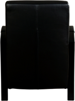 Leren industriële fauteuil Glory - Massif Leer Nero - Frame zwart-3