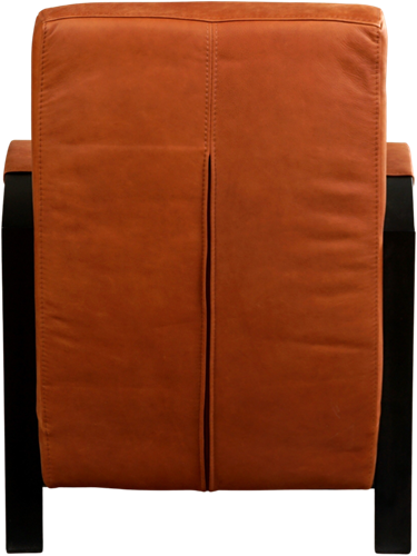 Leren industriële fauteuil Glory - Rancho Leer Cognac - Frame zwart-3