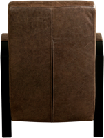 Leren industriële fauteuil Glory - Vintage Leer Brown - Frame zwart-3
