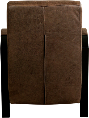 Leren industriële fauteuil Glory - Vintage Leer Brown - Frame zwart-3