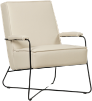 Leren design fauteuil Hope - Toledo Leer Betulla