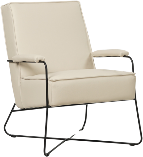 Leren design fauteuil Hope - Toledo Leer Betulla