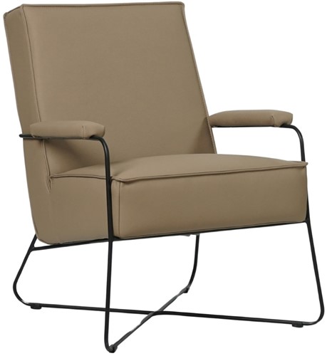 Leren design fauteuil Hope - Toledo Leer Mocca