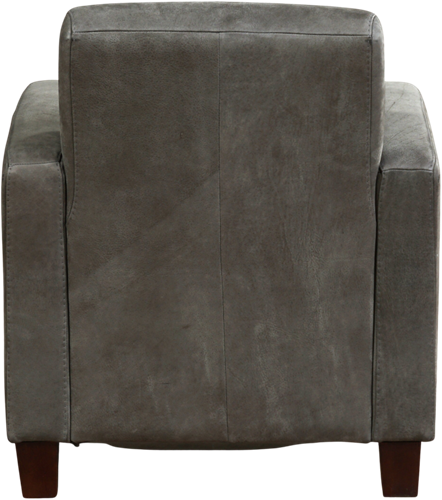 Leren fauteuil Joy - Kenia Leer Antracite - Hout zwart-3