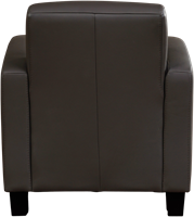 Leren fauteuil Joy - Toledo Leer Caffe - Hout zwart-3