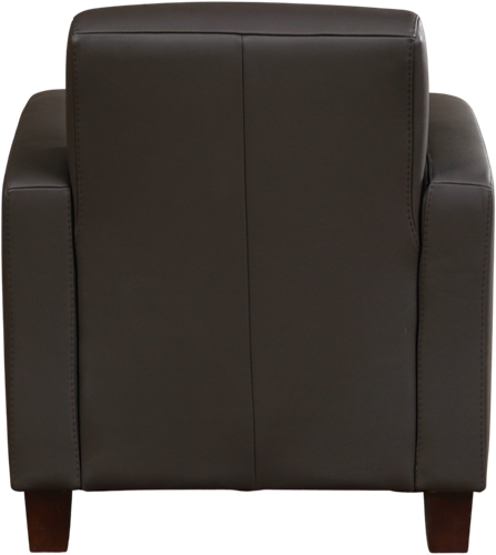 Leren fauteuil Joy - Toledo Leer Caffe - Hout bruin-3