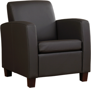 Leren fauteuil joy 26 bruin, bruin leer, bruine stoel