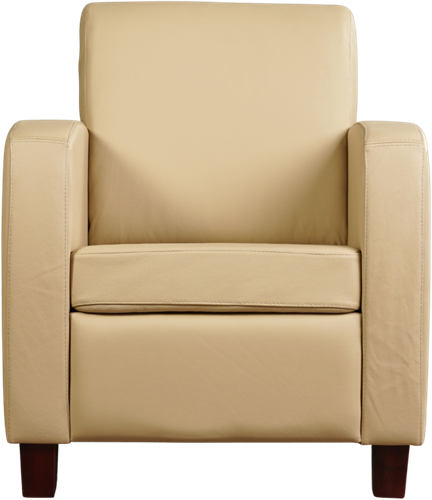 Leren fauteuil Joy - Toledo Leer Kalahari - Hout bruin-2