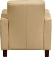 Leren fauteuil Joy - Toledo Leer Kalahari - Hout bruin-3