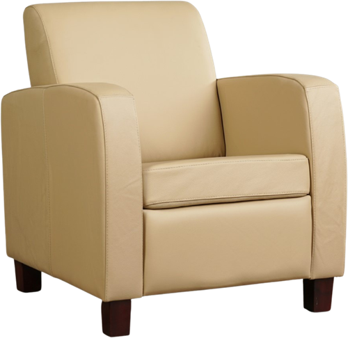 Leren fauteuil Joy - Toledo Leer Kalahari - Hout bruin