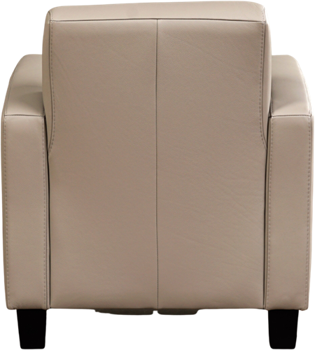 Leren fauteuil Joy - Toledo Leer Khaki - Hout zwart-3
