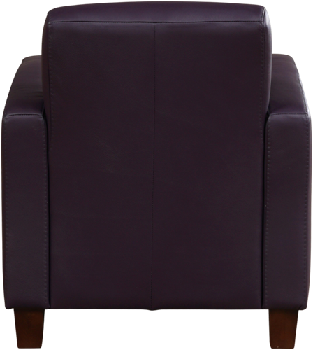 Leren fauteuil Joy - Toledo Leer Merlin - Hout zwart-3
