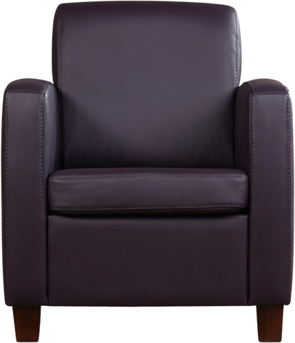 Leren fauteuil Joy - Toledo Leer Merlin - Hout zwart-2