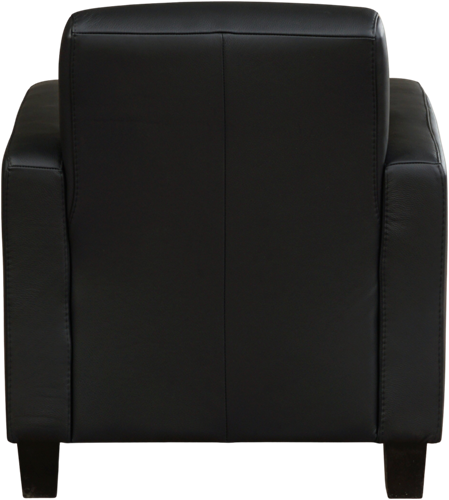 Leren fauteuil Joy - Toledo Leer Nero - Hout zwart-3