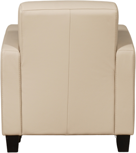 Leren fauteuil Joy - Toledo Leer Mastic - Hout zwart-3