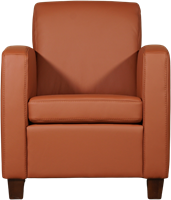 Leren fauteuil Joy - Toledo Leer Natur - Hout zwart-2