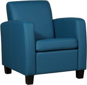 Leren fauteuil joy 219 turquoise, turquoise leer, turquoise stoel