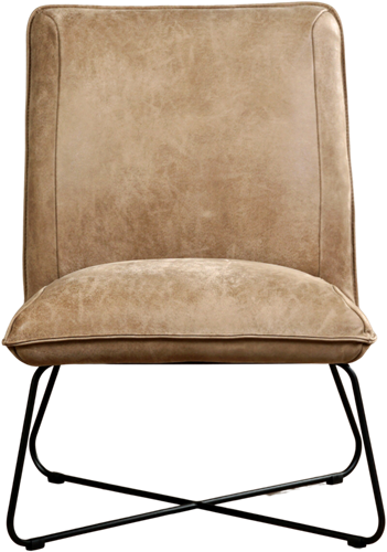 Leren fauteuil Less - Kenia Leer Taupe-2