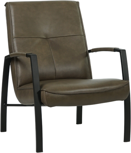 Leren fauteuil Level - Granada leer Ash