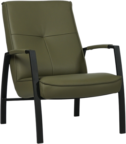 Leren fauteuil Level - Toledo Leer Olive