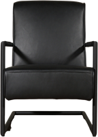 Leren fauteuil Lodge met sledepoot - set van 2 fauteuils-2