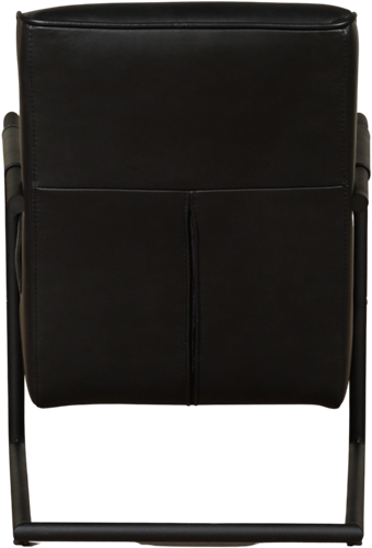 Leren fauteuil Lodge met sledepoot - set van 2 fauteuils-3