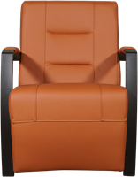 Leren industriële fauteuil Magnificent - Hermes Leer Cognac - Frame zwart-2