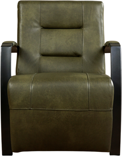 Leren industriële fauteuil Magnificent - Granada leer Moss - Frame zwart-2