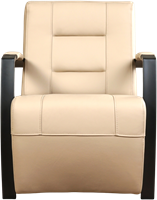 Leren industriële fauteuil Magnificent - Toledo Leer Mastic - Frame zwart-2