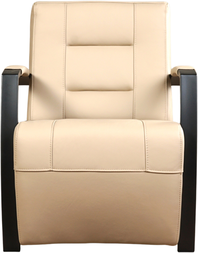 Leren industriële fauteuil Magnificent - Toledo Leer Mastic - Frame zwart-2