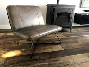 Leren fauteuil smile 80 121 rood, rood leer, rode stoel