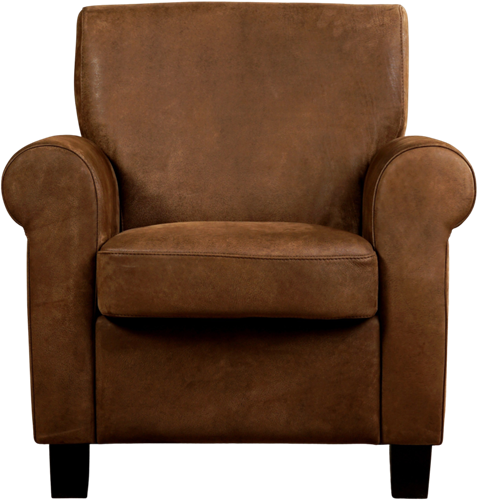Leren fauteuil Perfection - Kenia Leer Brown - Hout bruin-2
