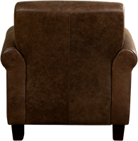 Leren fauteuil Perfection - Vintage Leer Brown - Hout bruin-3