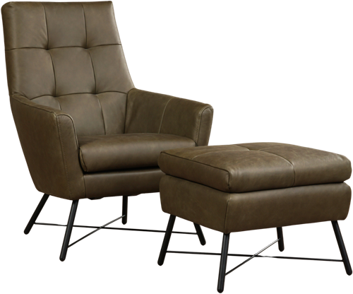Hocker - fauteuil Proud (zelfde kleur als fauteuil) - ca. 60x52x47cm-2