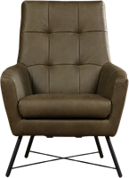 Leren fauteuil Proud - Rancho Leer Green-2