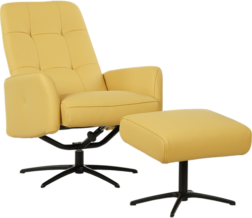 Leren draaifauteuil Pulse - met verstelbare rugleuning-3